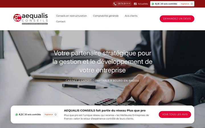 Skjermbilde av expertise-aequalis.fr