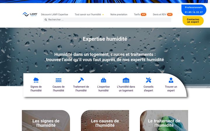 Skjermbilde av expertise-humidite.fr