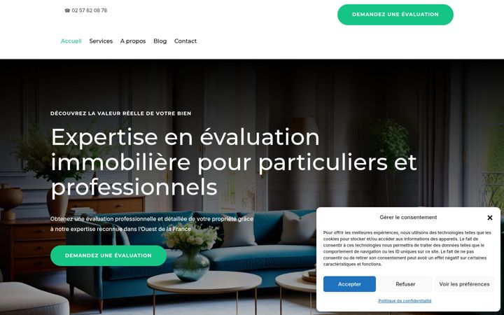 Screenshot of expertise-immo.fr