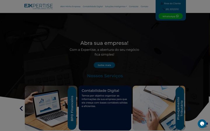Screenshot of expertise.cnt.br