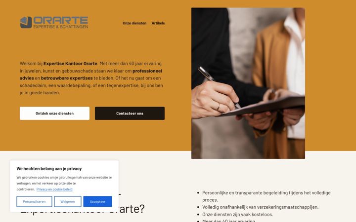 Screenshot di expertiseadvies.be