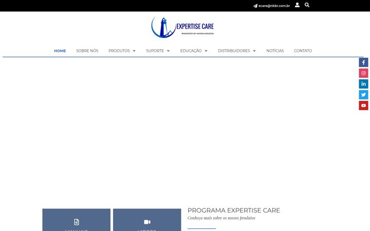 Skærmbillede af expertisecare.com.br