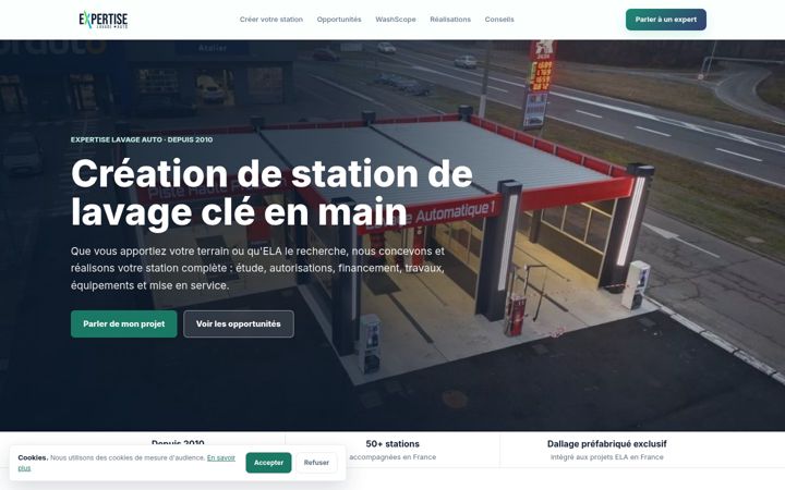 Screenshot of expertiselavageauto.fr