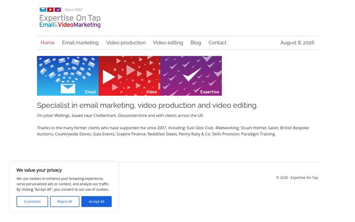 Screenshot ta' expertiseontap.co.uk