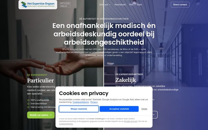 Screenshot of expertiseorgaan.nl