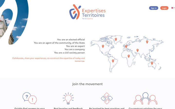 Screenshot von expertises-territoires.fr