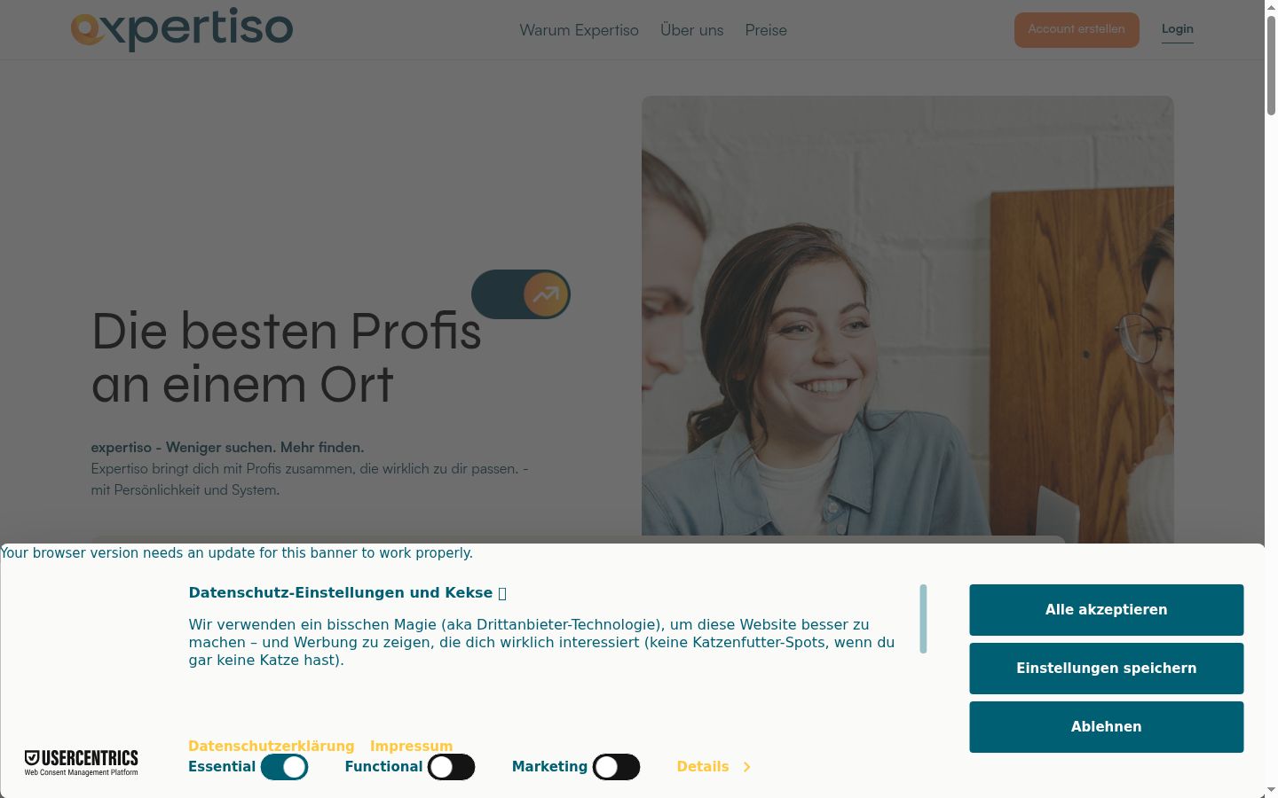 Zrzut ekranu banera zgody wyświetlanego przed jakąkolwiek interakcją