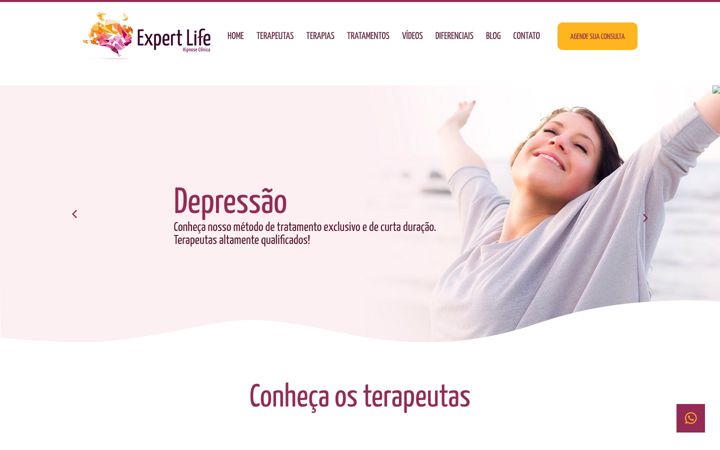 Skærmbillede af expertlife.com.br