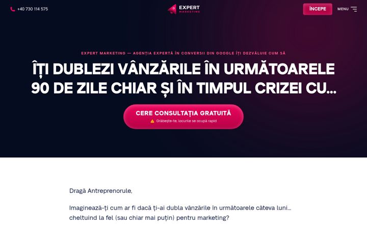 Screenshot of expertmarketing.ro