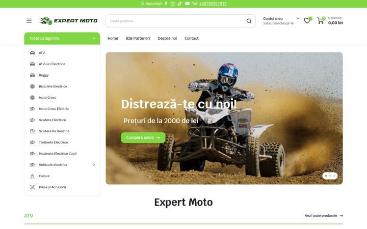 Screenshot of expertmoto.ro