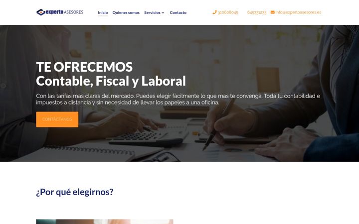 Skjámynd af expertoasesores.es