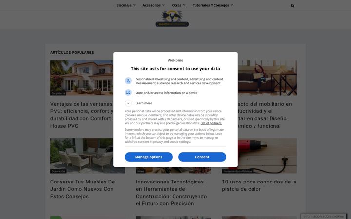 Screenshot of expertoherramientas.com