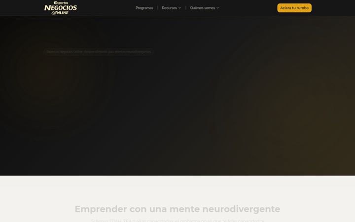 Screenshot of expertosnegociosonline.com
