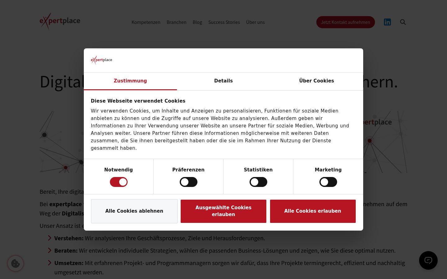 Captură de ecran a bannerului de consimțământ afișat înainte de orice interacțiune