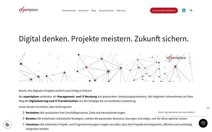 Posnetek zaslona expertplace.de