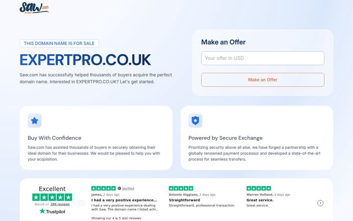Screenshot of expertpro.co.uk