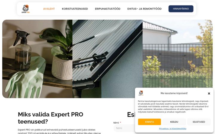 Screenshot of expertpro.ee