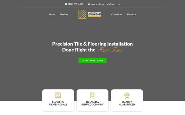 Screenshot of expertprofloors.com
