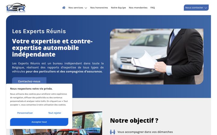 Screenshot di experts-auto.be