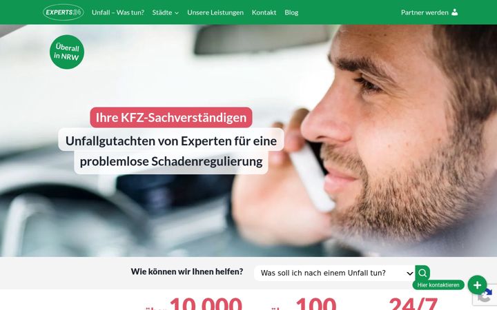 Posnetek zaslona experts24.de