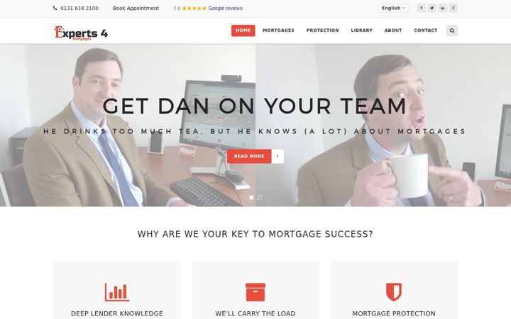Screenshot of experts4mortgages.co.uk