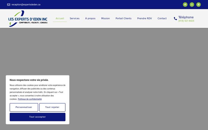 Screenshot of expertsdeden.ca