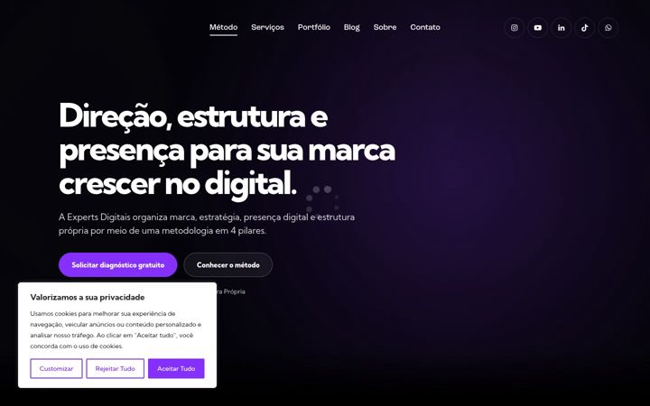 Screenshot of expertsdig.com.br