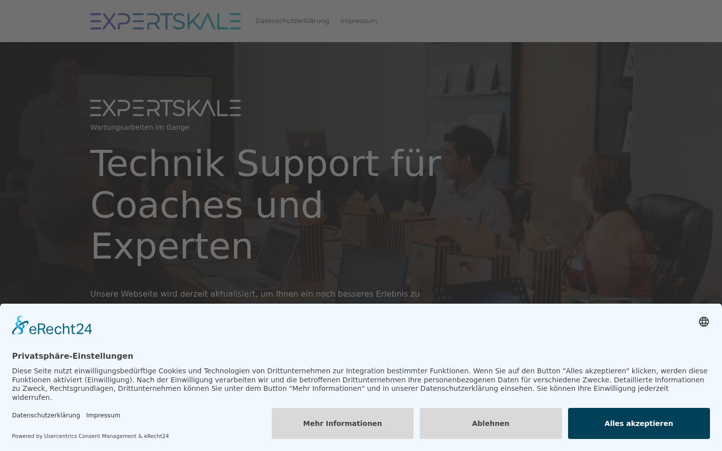 Screenshot tal-banner tal-kunsens muri qabel kwalunkwe interazzjoni