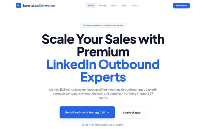 Screenshot of expertsleadgeneration.com