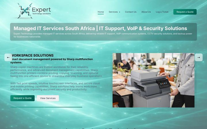 Képernyőkép: experttechnology.co.za