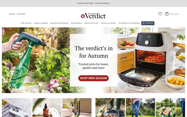 Screenshot of expertverdict.com