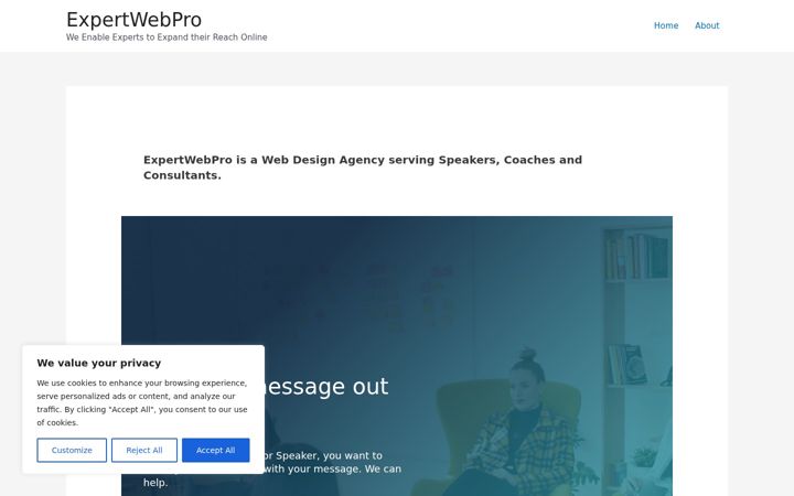 Screenshot of expertwebpro.com