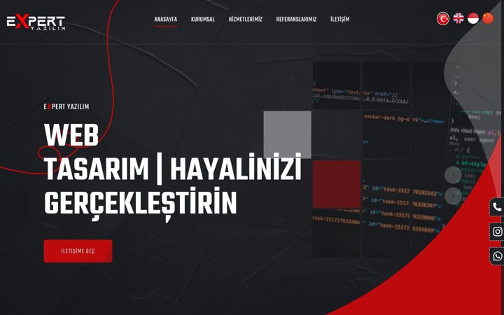 Screenshot of expertyazilim.com