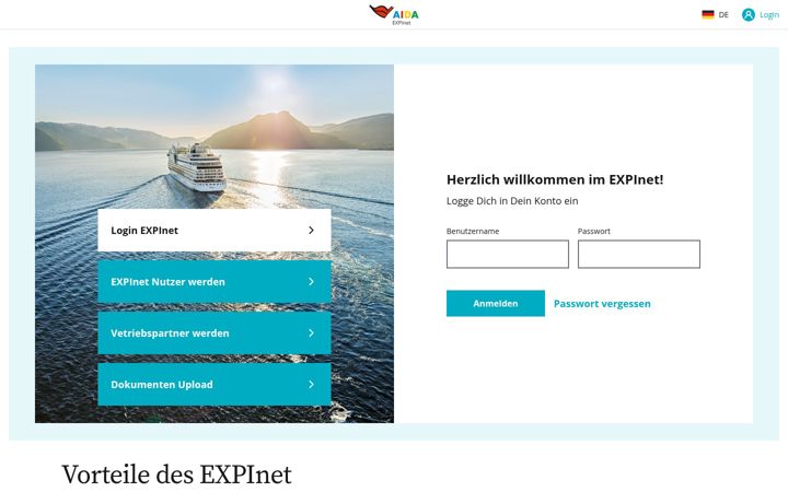 Screenshot of expinet.de