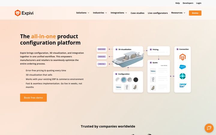 Screenshot of expivi.com