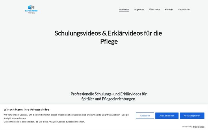 Screenshot of explainingnurse.ch