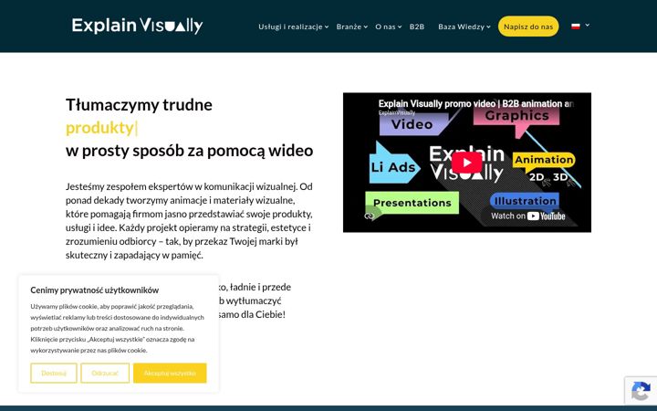 Screenshot of explainvisually.co