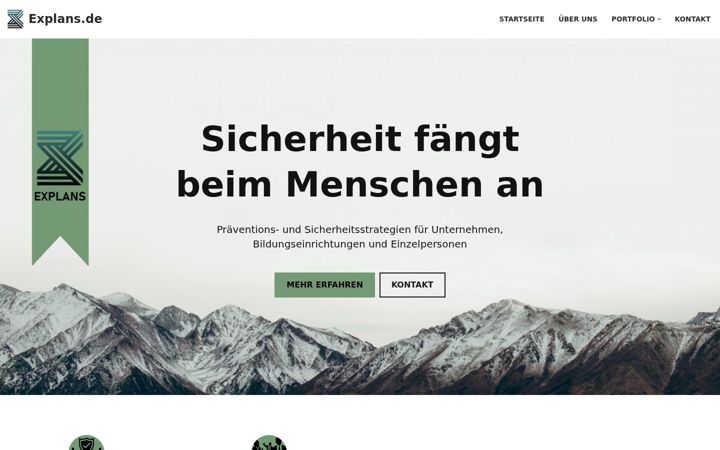 Posnetek zaslona explans.de