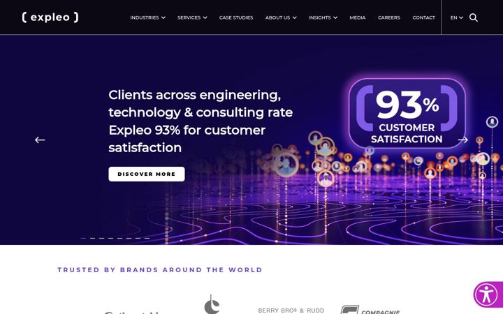 Screenshot of expleogroup.com
