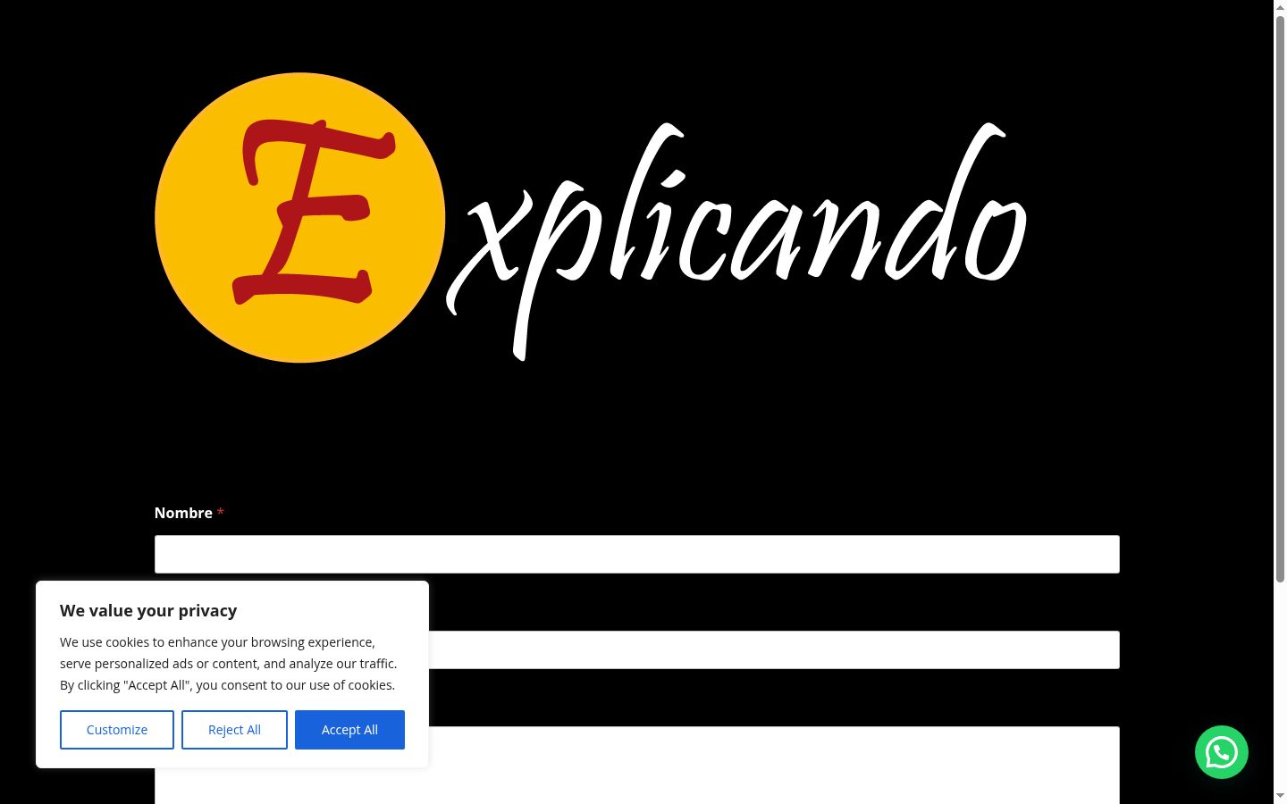 Screenshot des Einwilligungsbanners vor jeglicher Interaktion