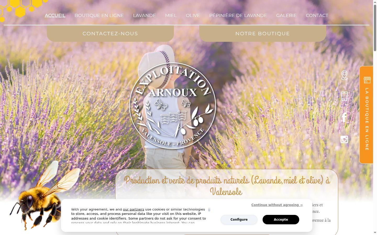 Screenshot tal-banner tal-kunsens muri qabel kwalunkwe interazzjoni