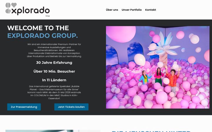 Screenshot of explorado-group.com