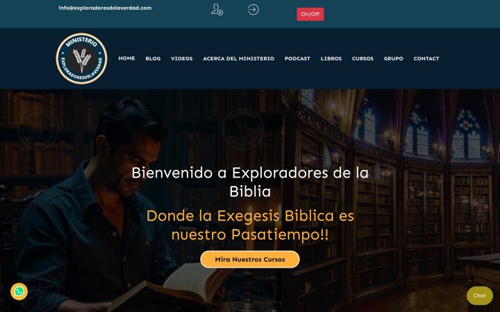 Screenshot of exploradoresdelaverdad.com