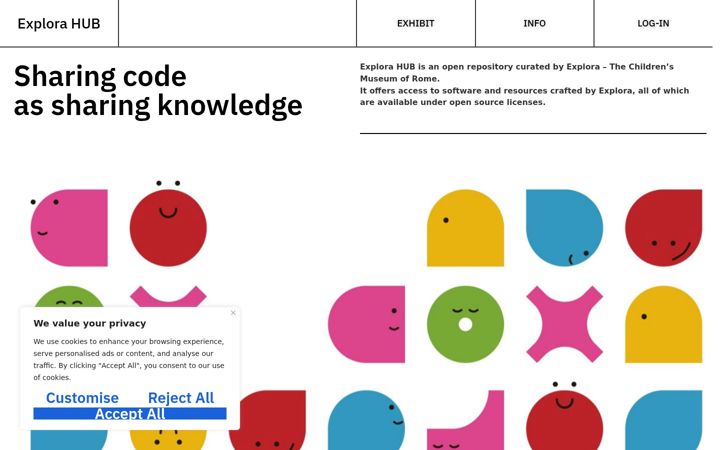 Screenshot of explorahub.eu