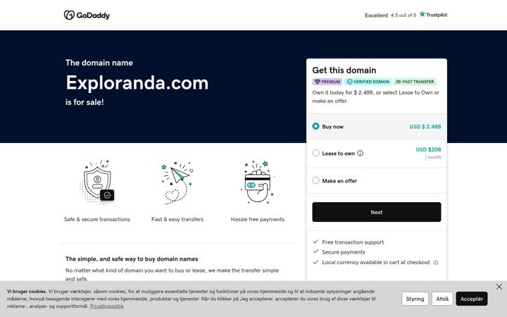 Screenshot of exploranda.com