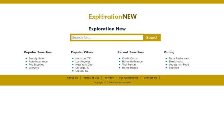 Screenshot von explorationnew.com