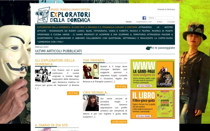 Screenshot of exploratoridelladomenica.it