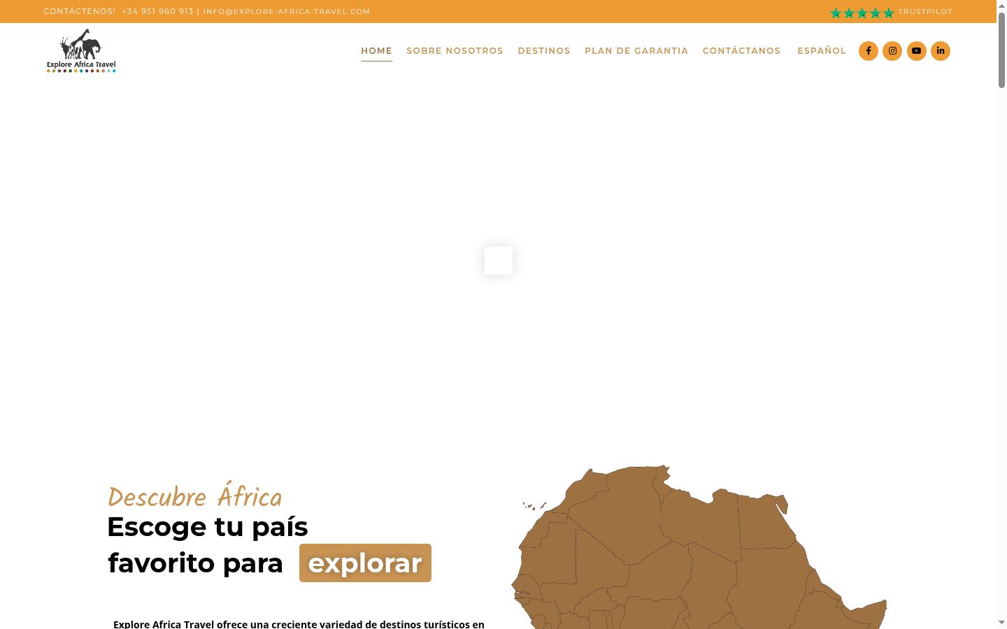 Captura de pantalla del banner de consentimiento mostrado antes de cualquier interacción