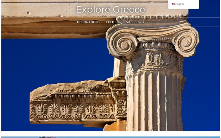 Screenshot of explore-greece.com