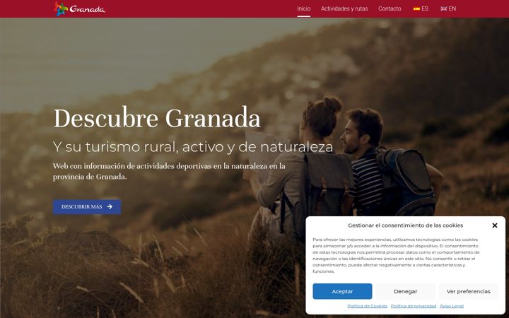 Snimka zaslona za exploregranada.es